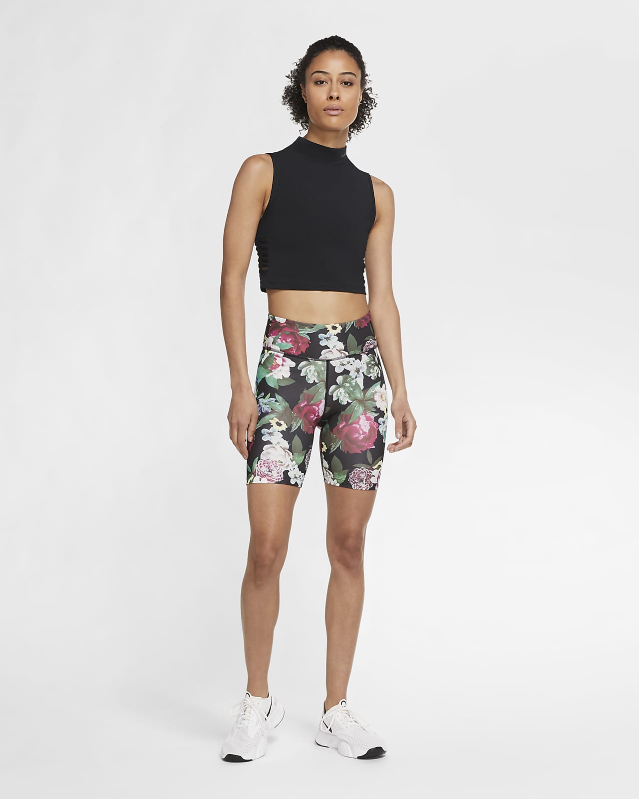 Nike One Women's Floral Bike Shorts 
