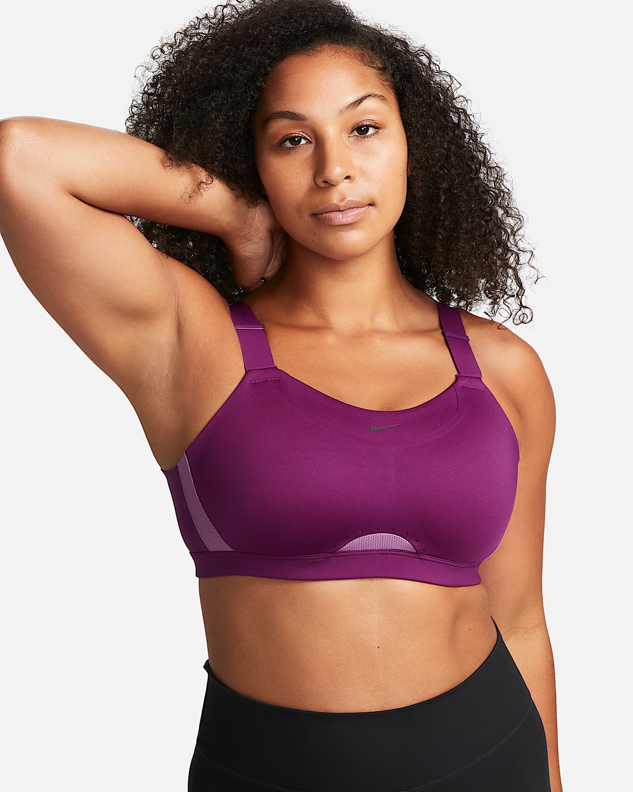 Nike Dri-FIT Alpha Sujetador deportivo regulable de sujeción alta con  almohadillas - Mujer. Nike ES