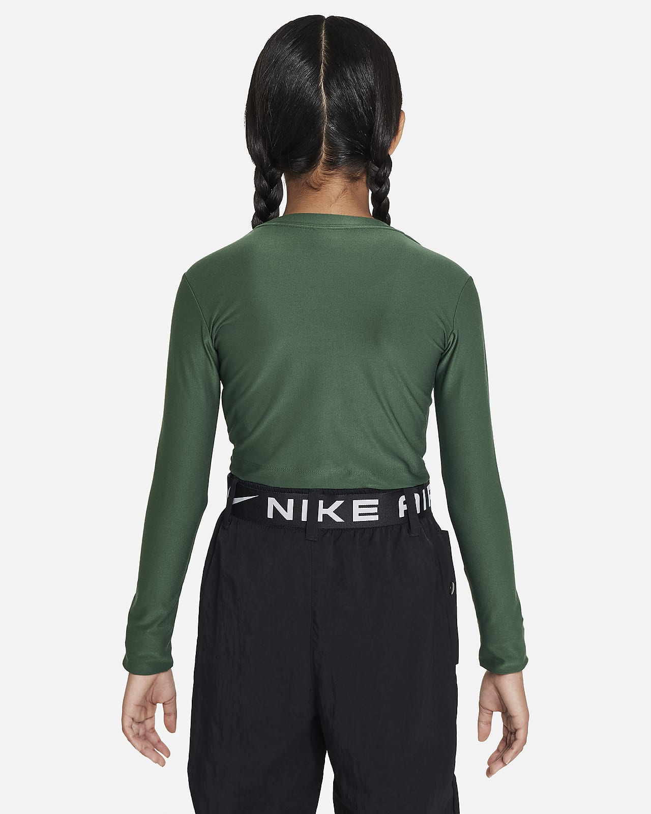 Nike Sportswear Older Kids' (Girls') Long-Sleeve Cropped Top