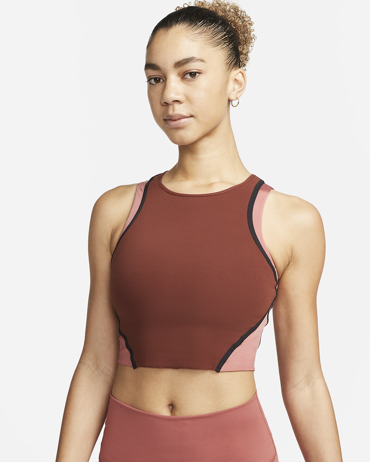 เสื้อกล้ามเอวลอยผู้หญิง Nike Yoga Dri-FIT Luxe