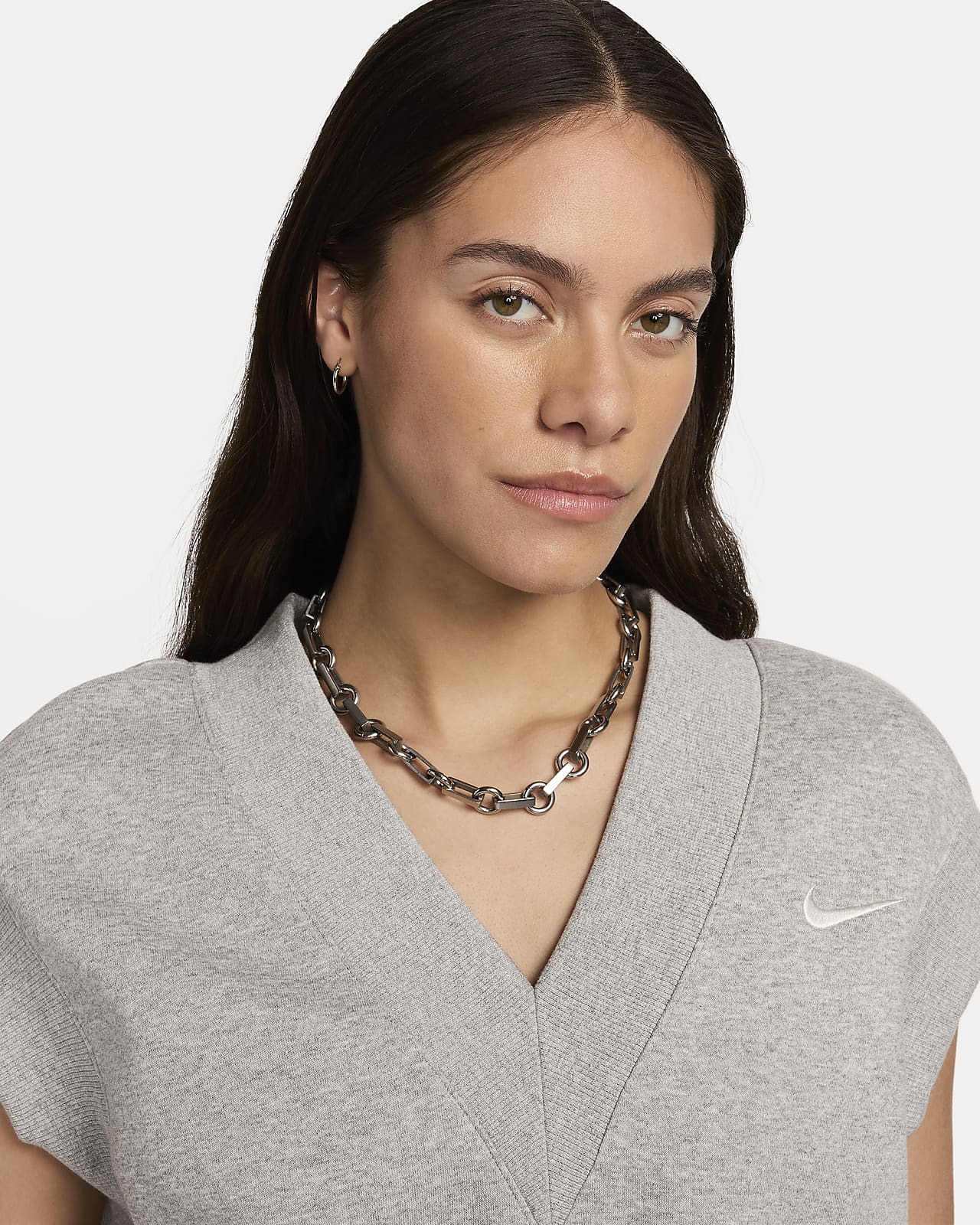 Nike Sportswear Phoenix Fleece Women's V-Neck Sweatshirt. Nike CA