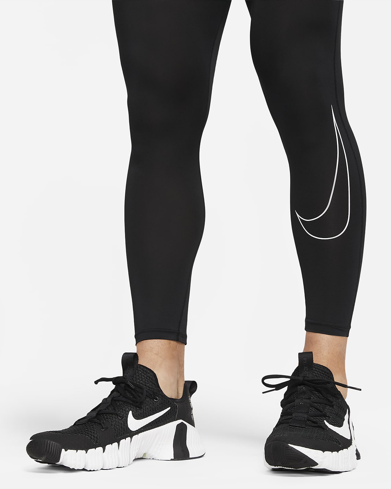 Nike Pro Collant Dri-FIT - Noir/Blanc