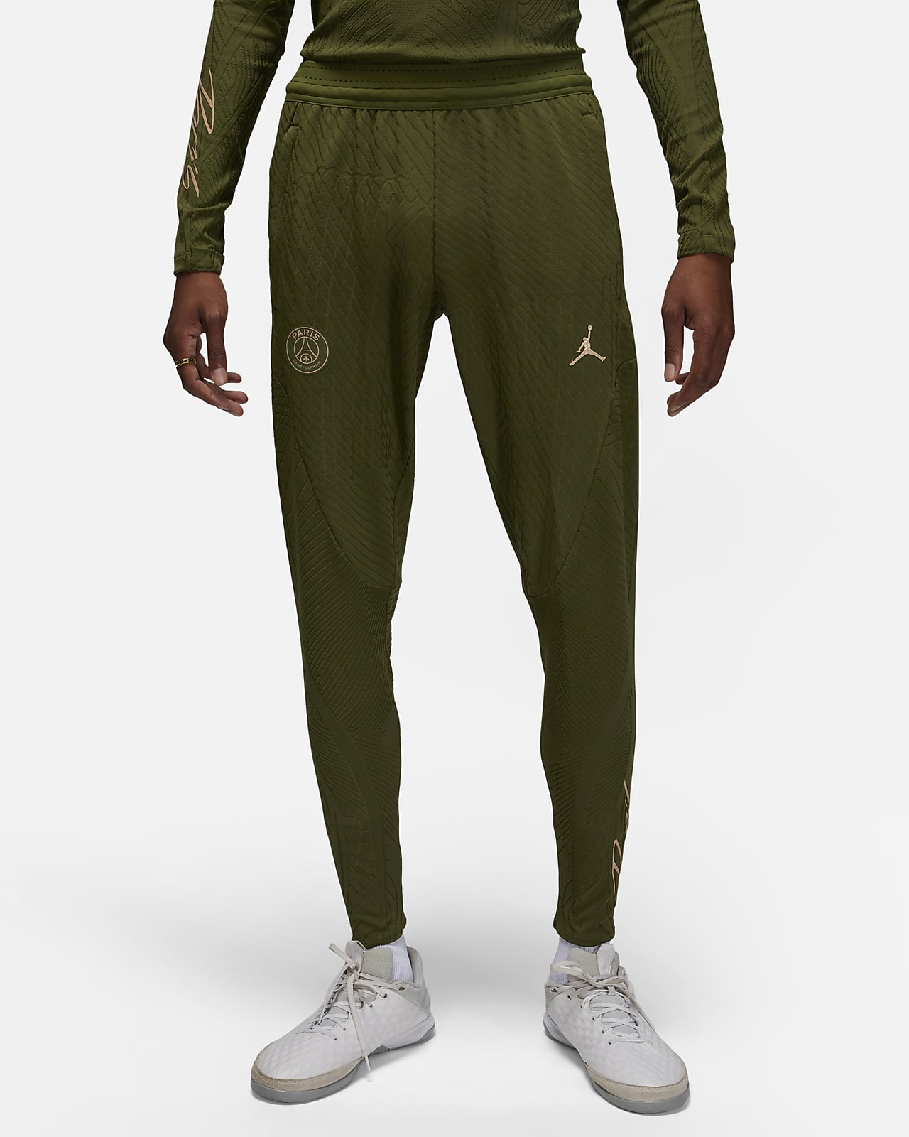 Nike Dri-Fit Strike Training Soccer Pants Blk Green Mens Large