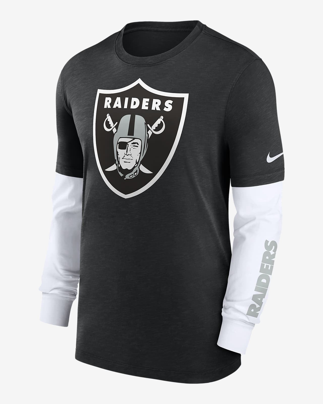 Las Vegas Raiders Nike Men's NFL Long-Sleeve Top in Black