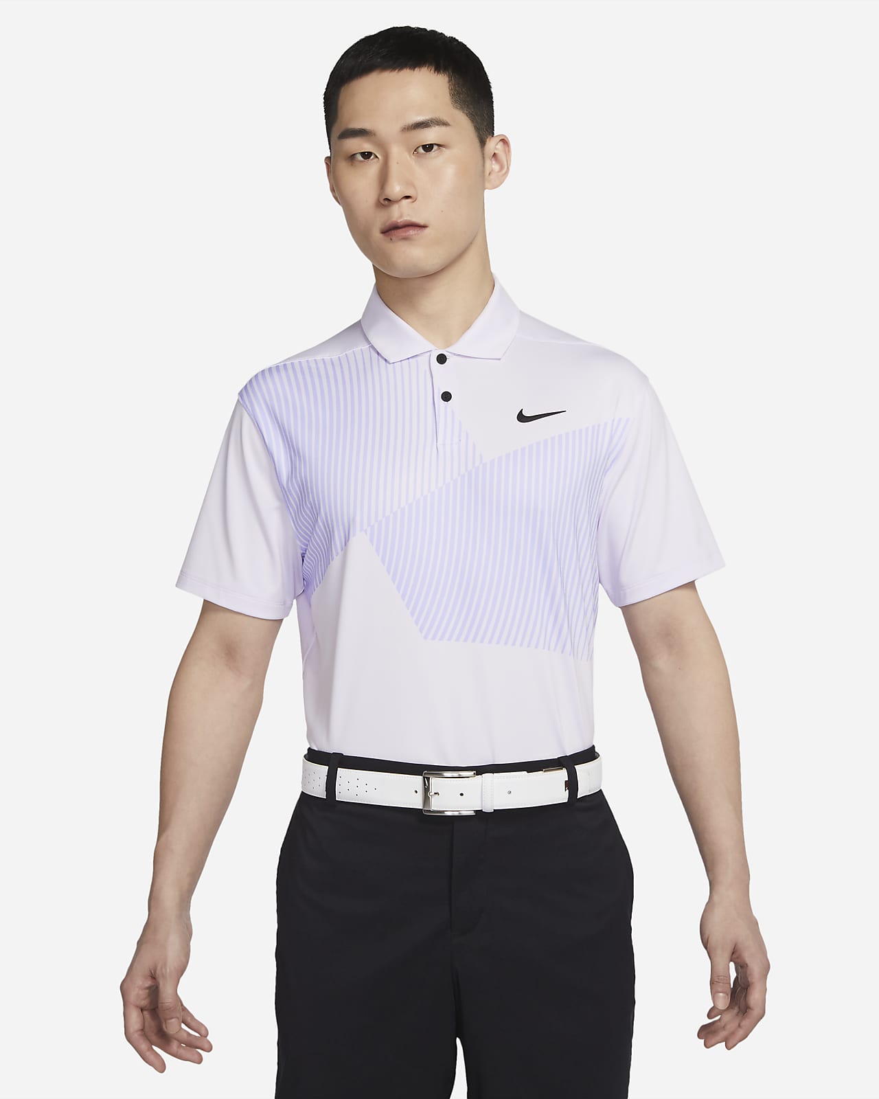 เสื้อโปโลกอล์ฟพิมพ์ลายผู้ชาย Nike Dri-FIT Vapor