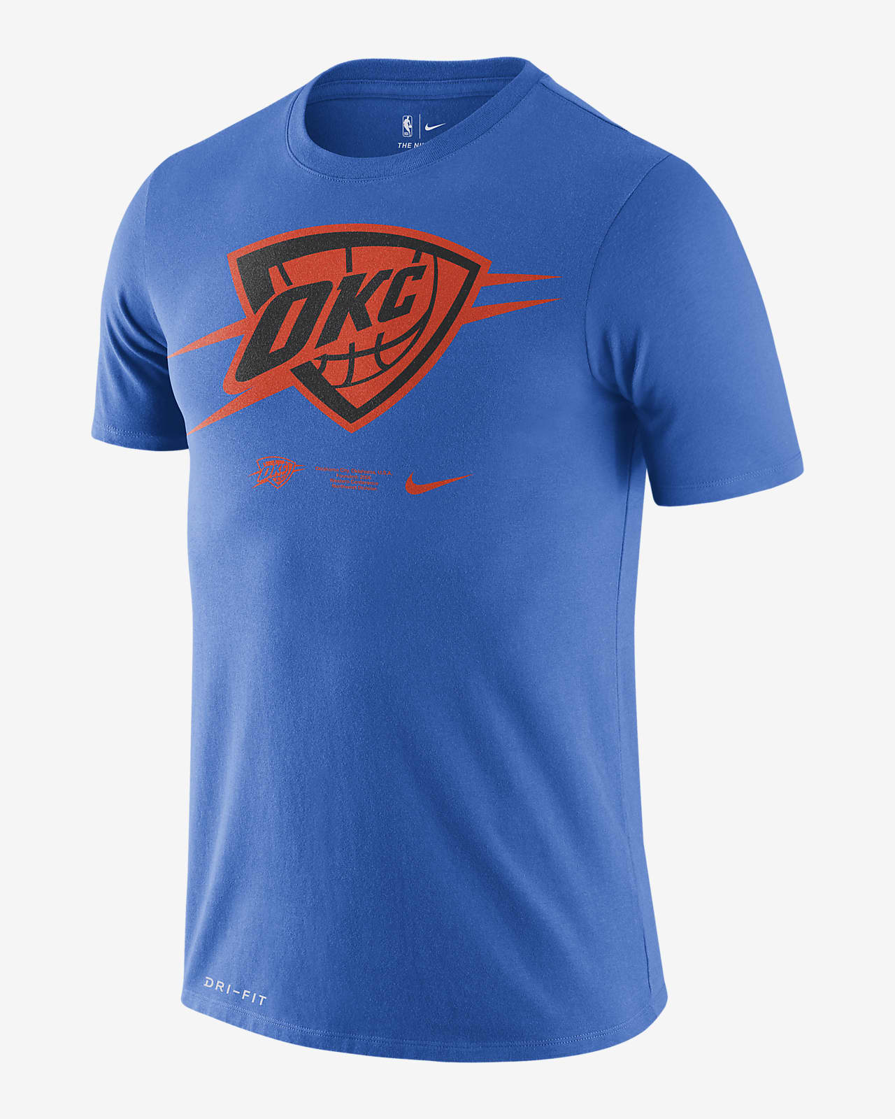 Oklahoma City Thunder Logo Men's Nike Dri-FIT NBA T-Shirt ...