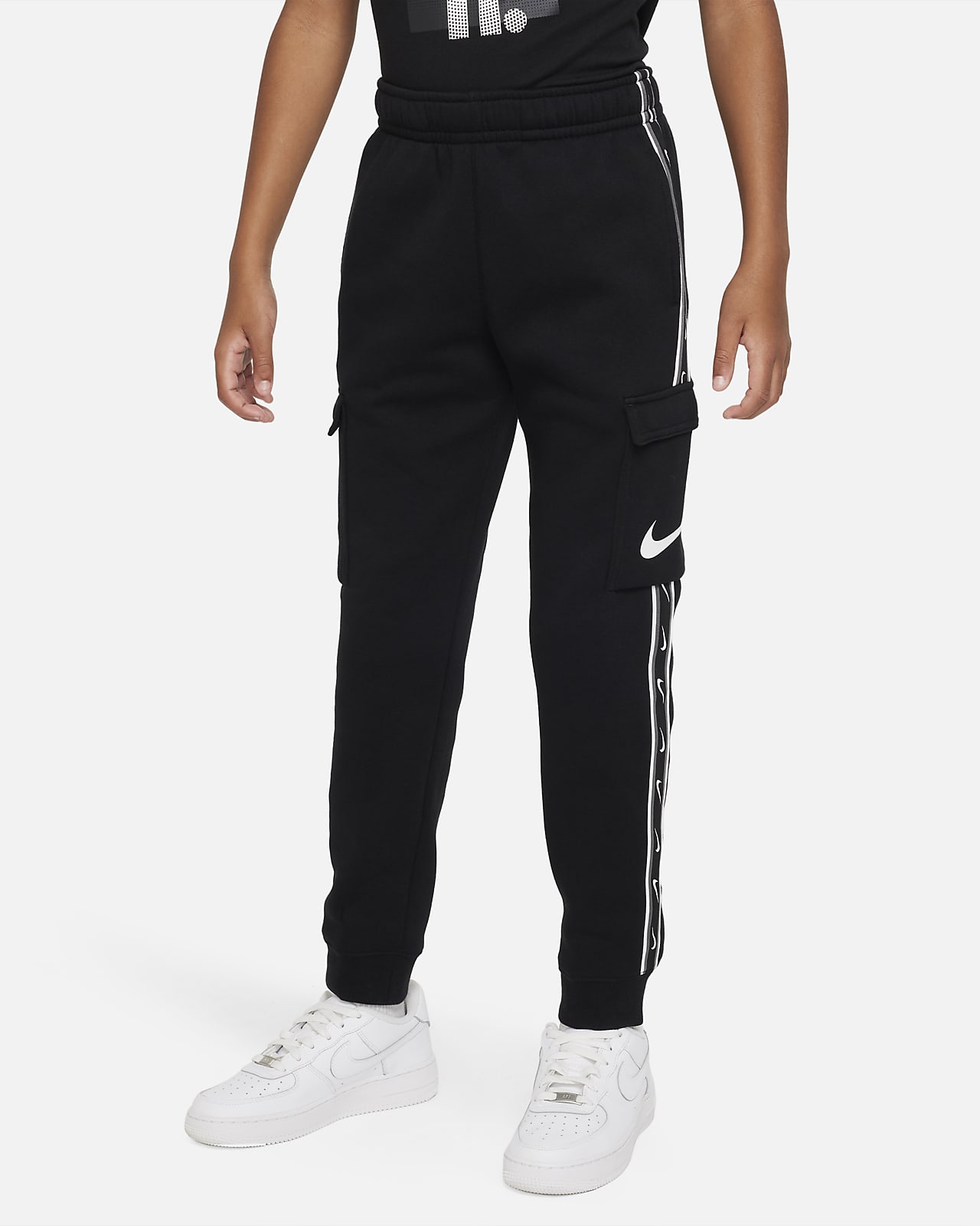 Cargobyxor Nike Sportswear Repeat i fleece för ungdom (killar)