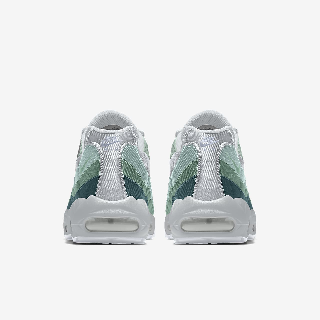 Green and white nike air max 95 best sale