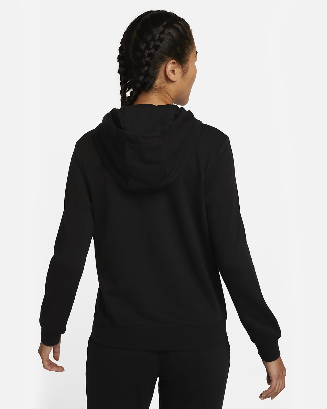 Nike Sportswear Club Fleece Women's Full-Zip Hoodie Size - L Black
