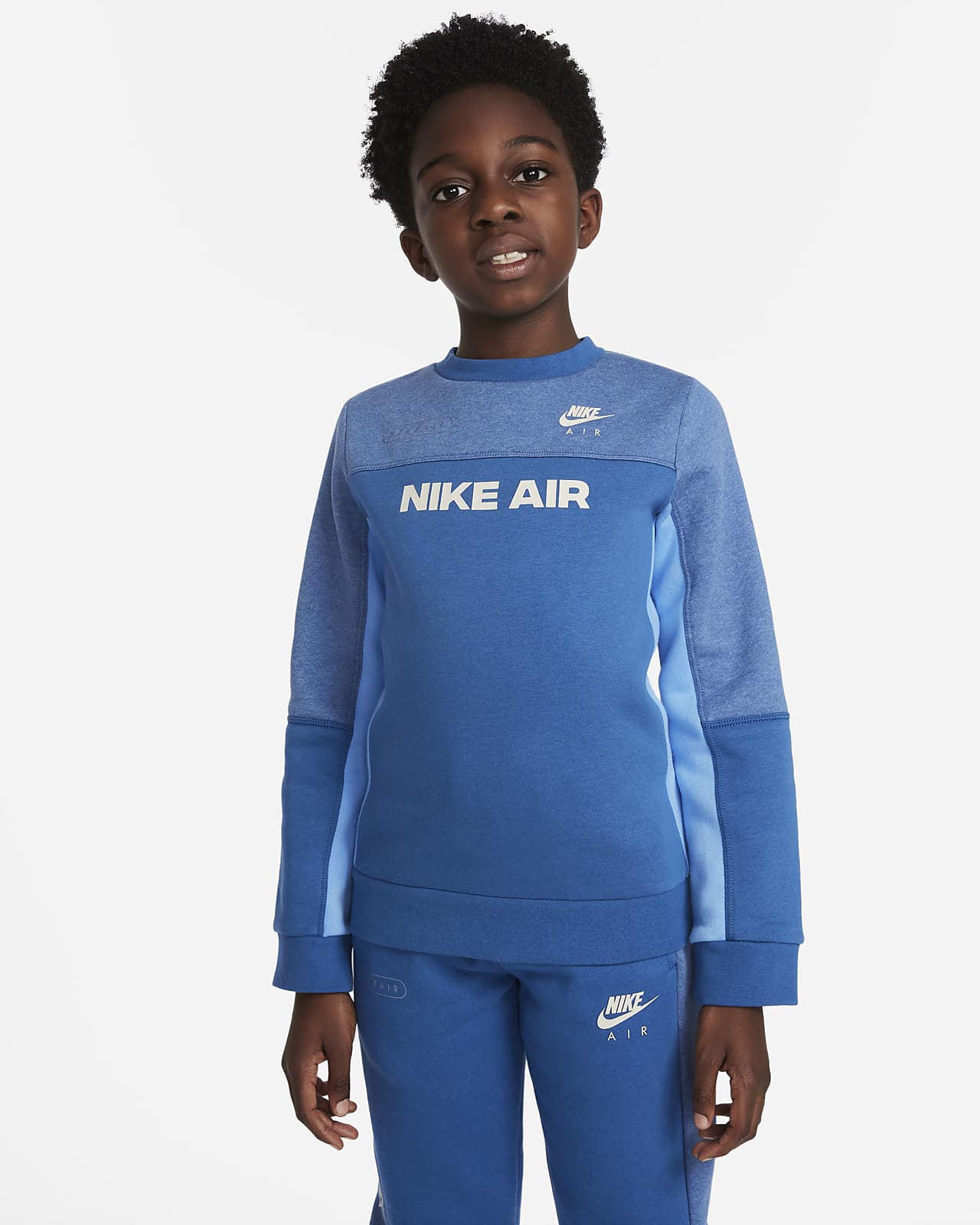 nike junior air crewneck sweatshirt