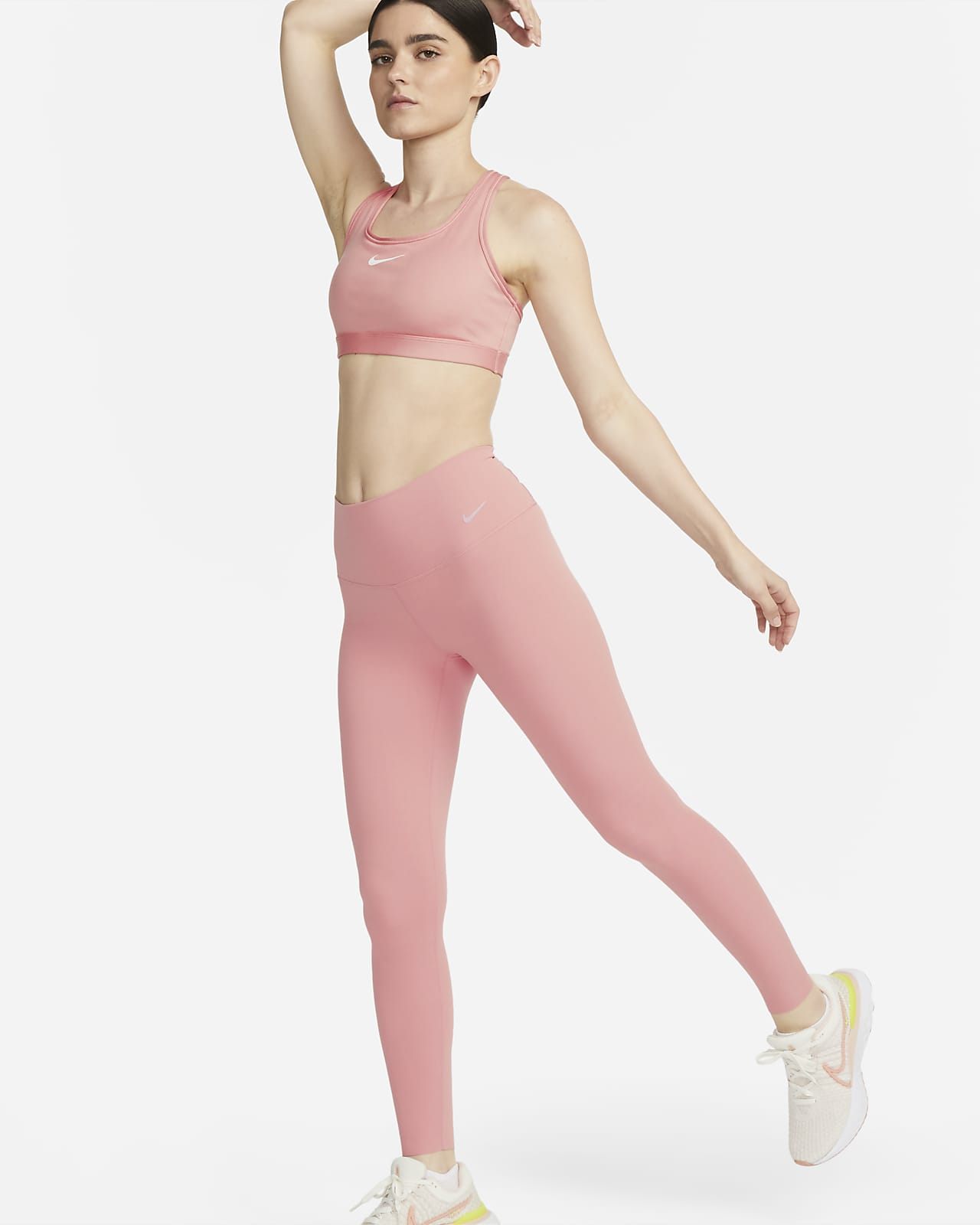 Nike Zenvy Legging met volledige lengte en iets ondersteunende hoge taille voor dames