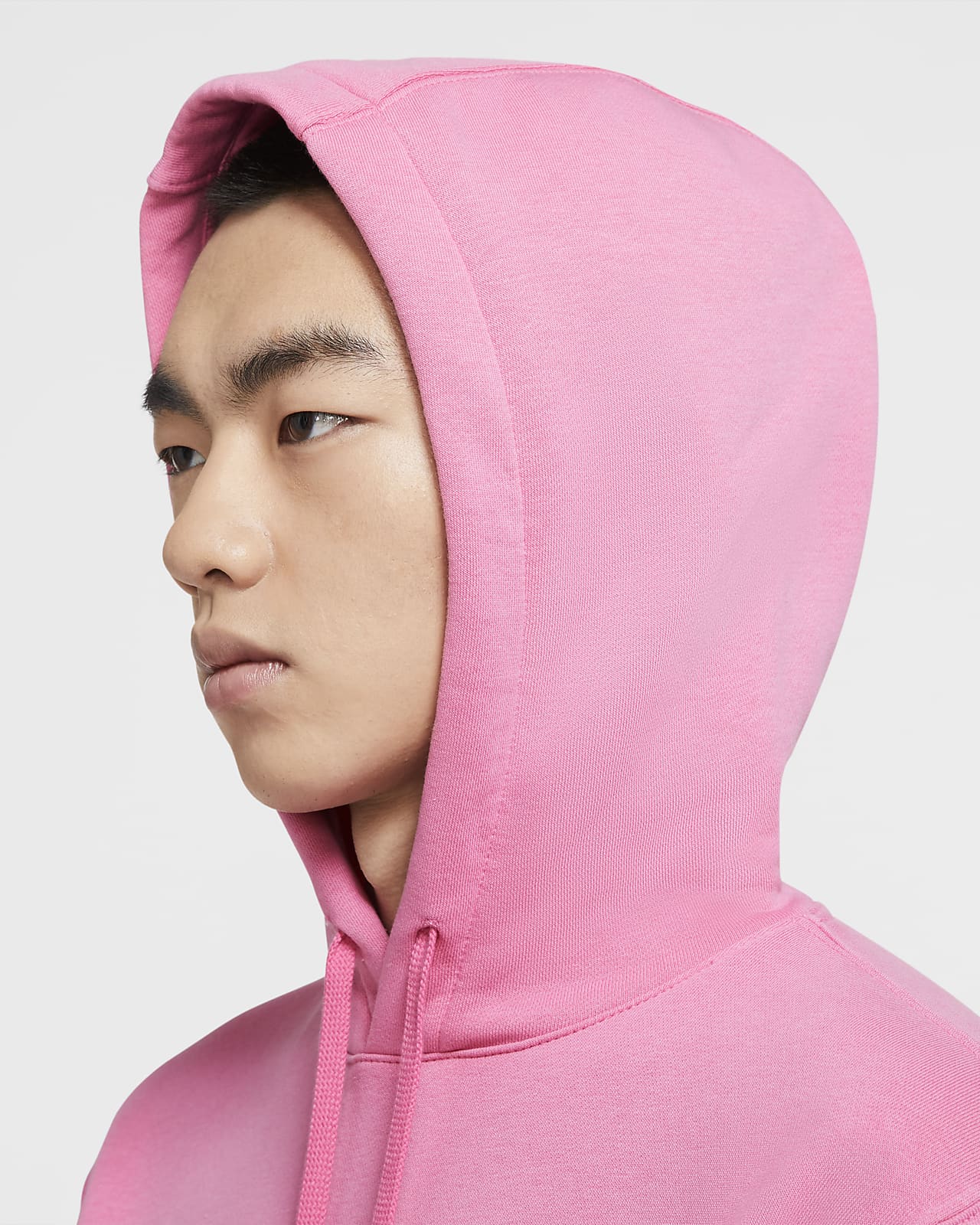 sudadera rosa hombre sin capucha