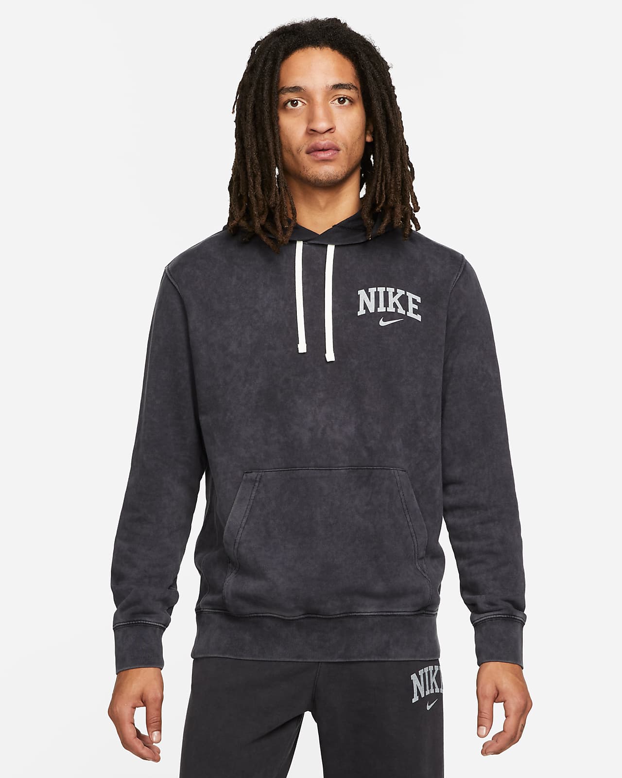 Nike Sportswear Arch Men's French Terry Pullover Hoodie. Nike BG