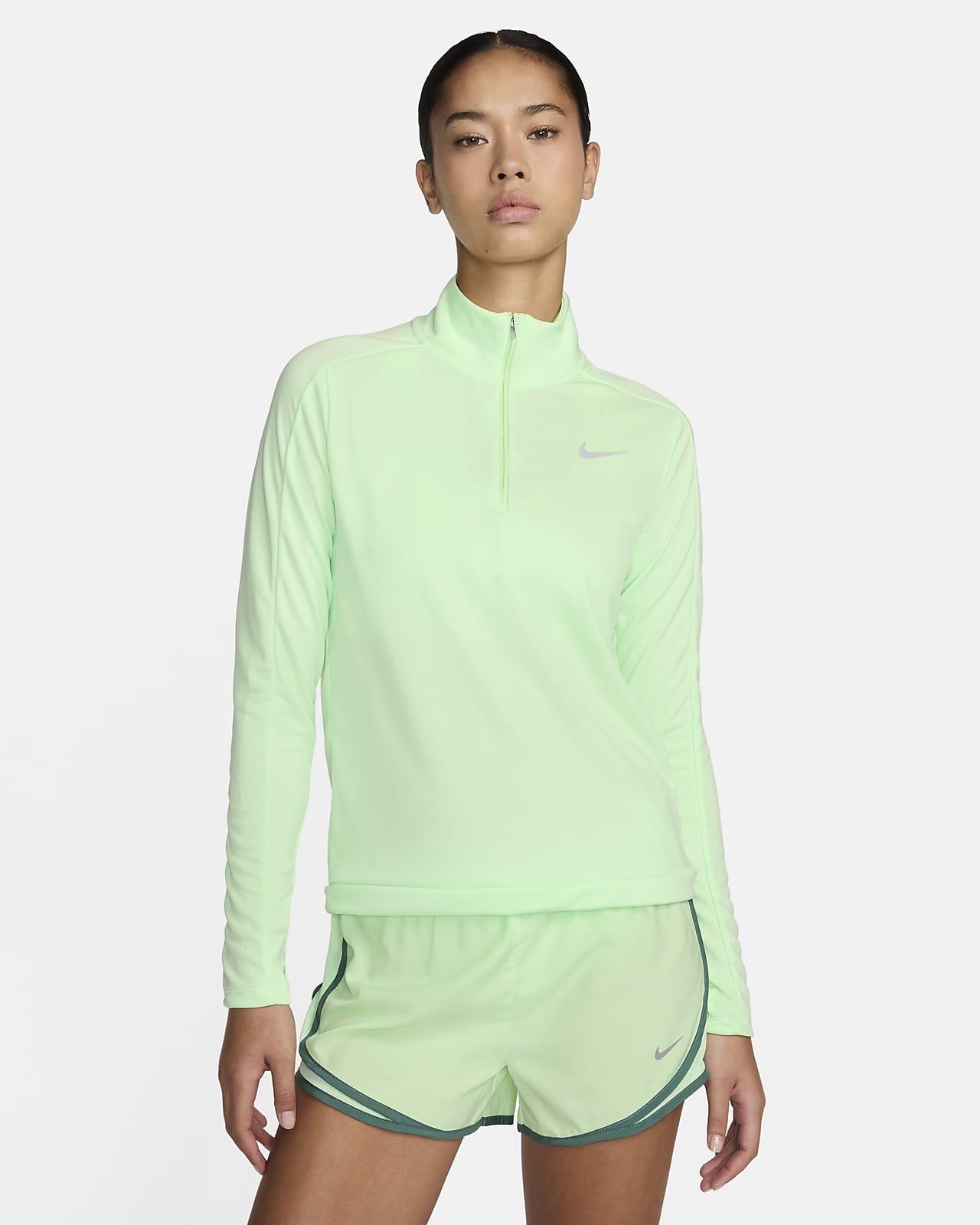 Nike Dri-FIT Pacer Damen-Pullover mit Viertelreißverschluss