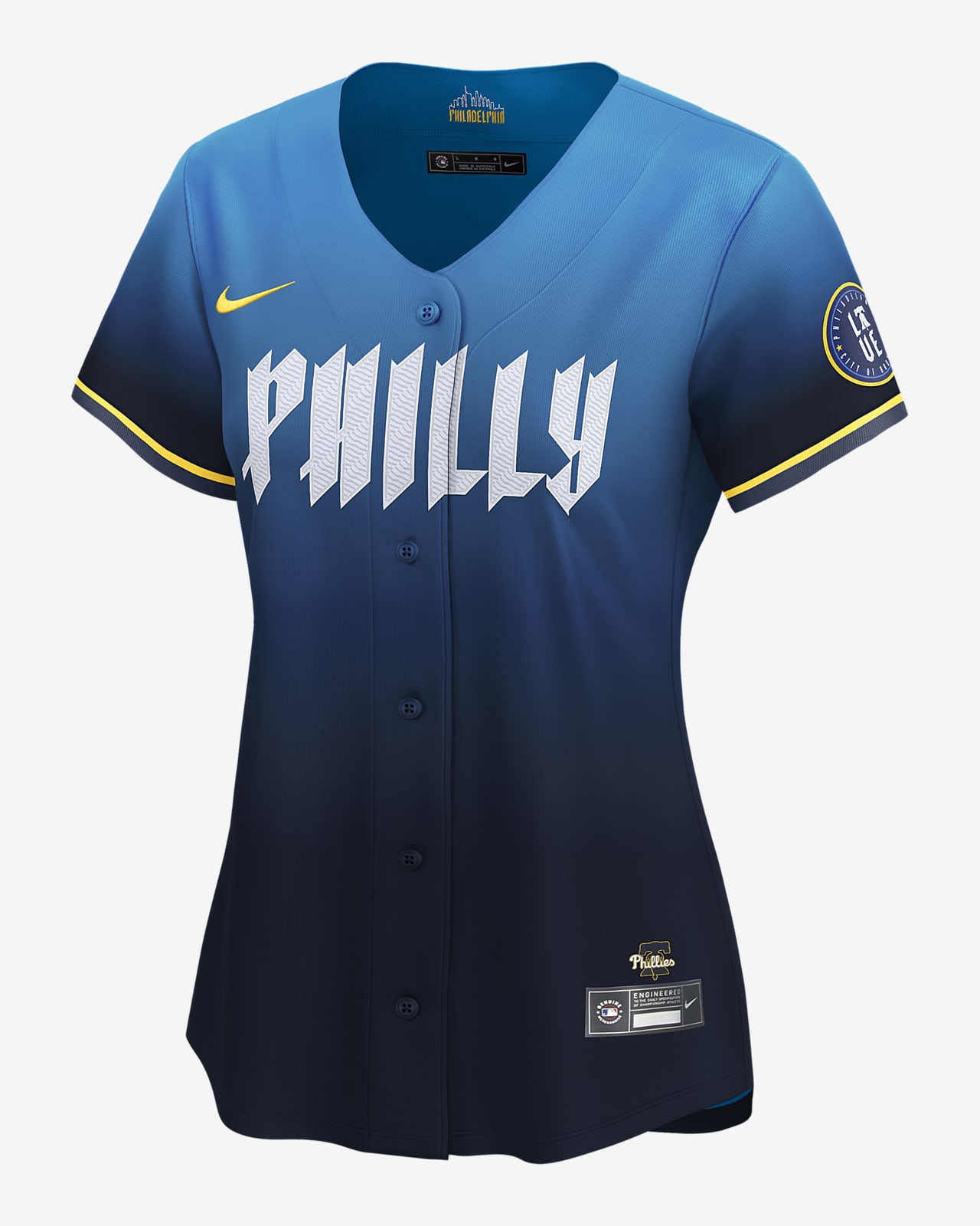 Jersey Nike Dri-FIT ADV de la MLB Limited para mujer Trea Turner Philadelphia Phillies City Connect