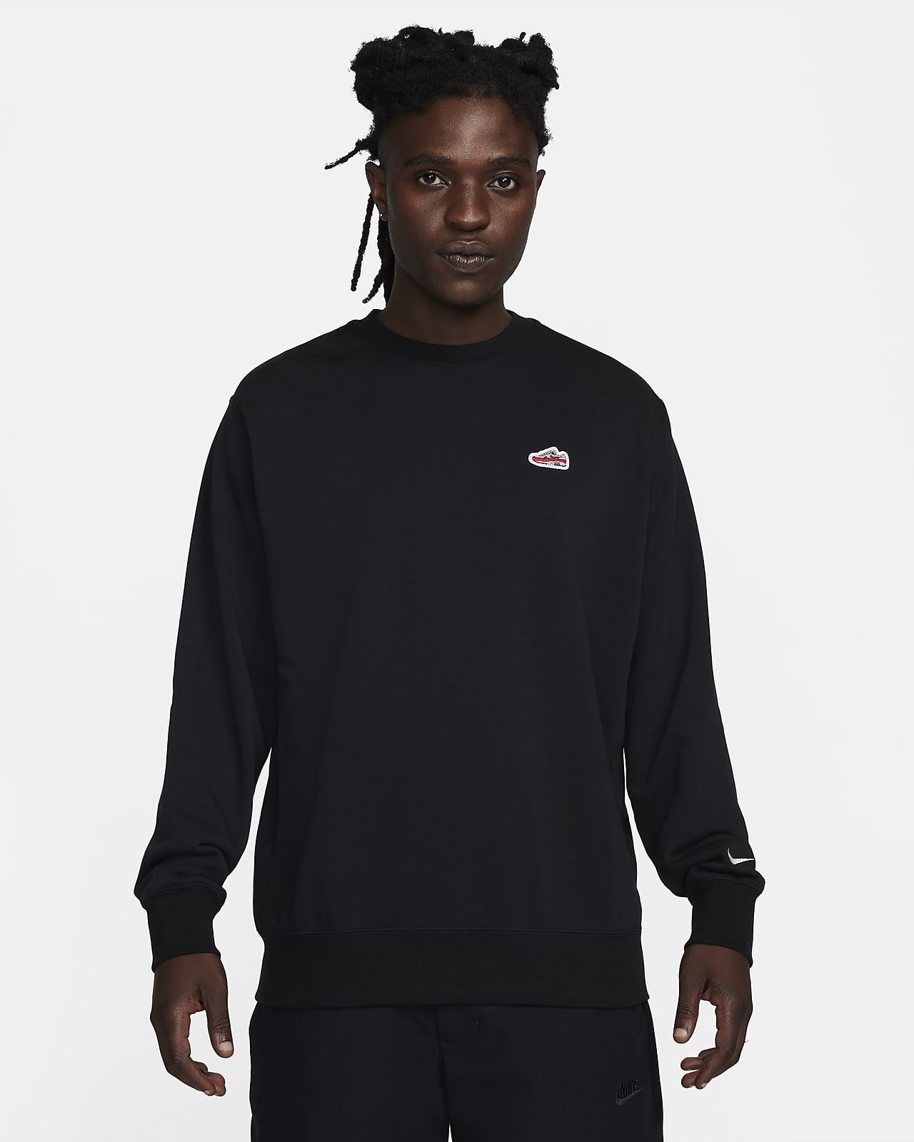 Nike Sportswear Sweatshirt van sweatstof met ronde hals voor heren