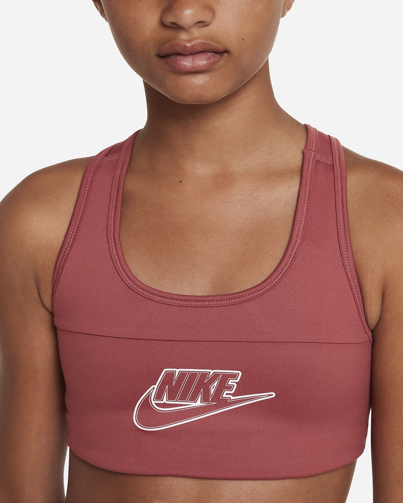 Nike Dri-FIT Swoosh Sport-bh voor meisjes. Nike NL