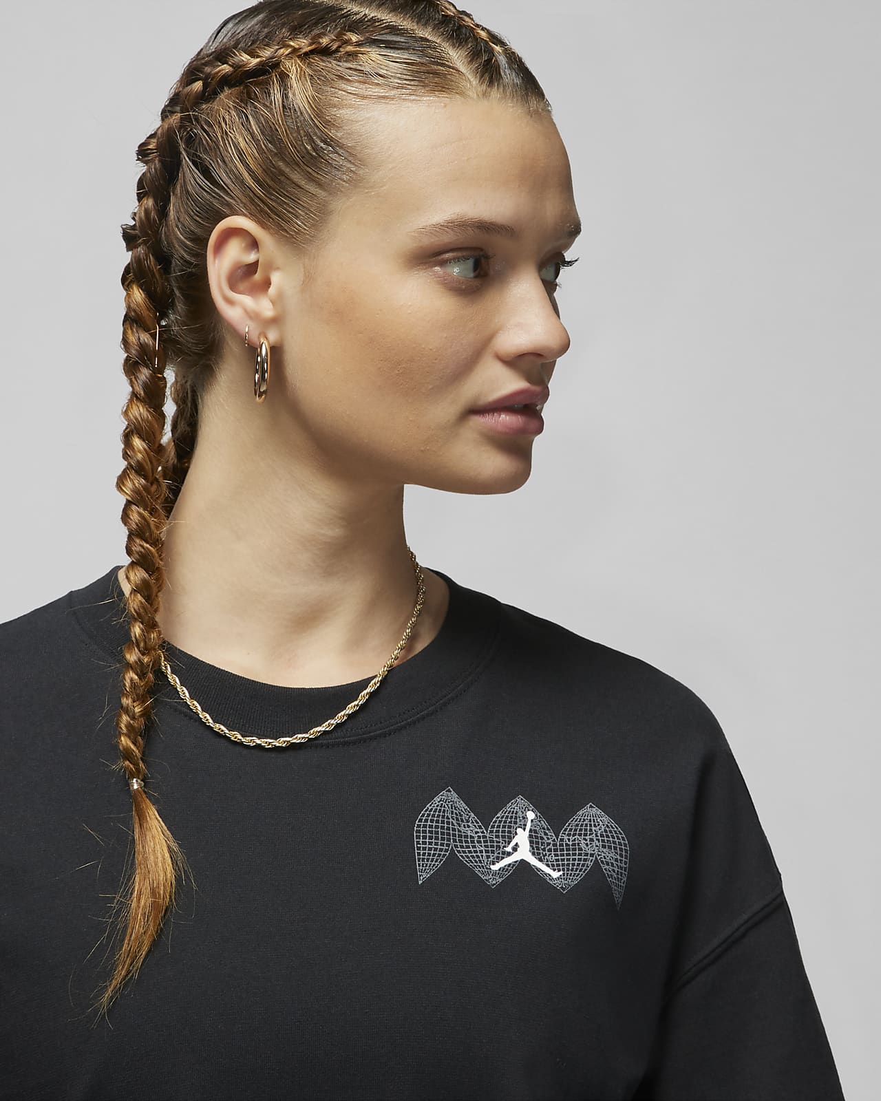 Jordan (Her)itage Women's Oversized Graphic T-Shirt. Nike AE