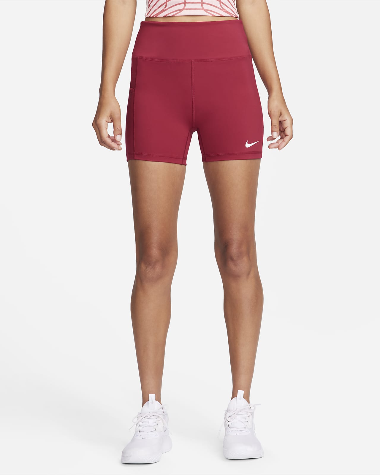 Nike Dri-FIT Advantage Women's High-Waisted 10cm (approx.) Tennis Shorts.  Nike LU