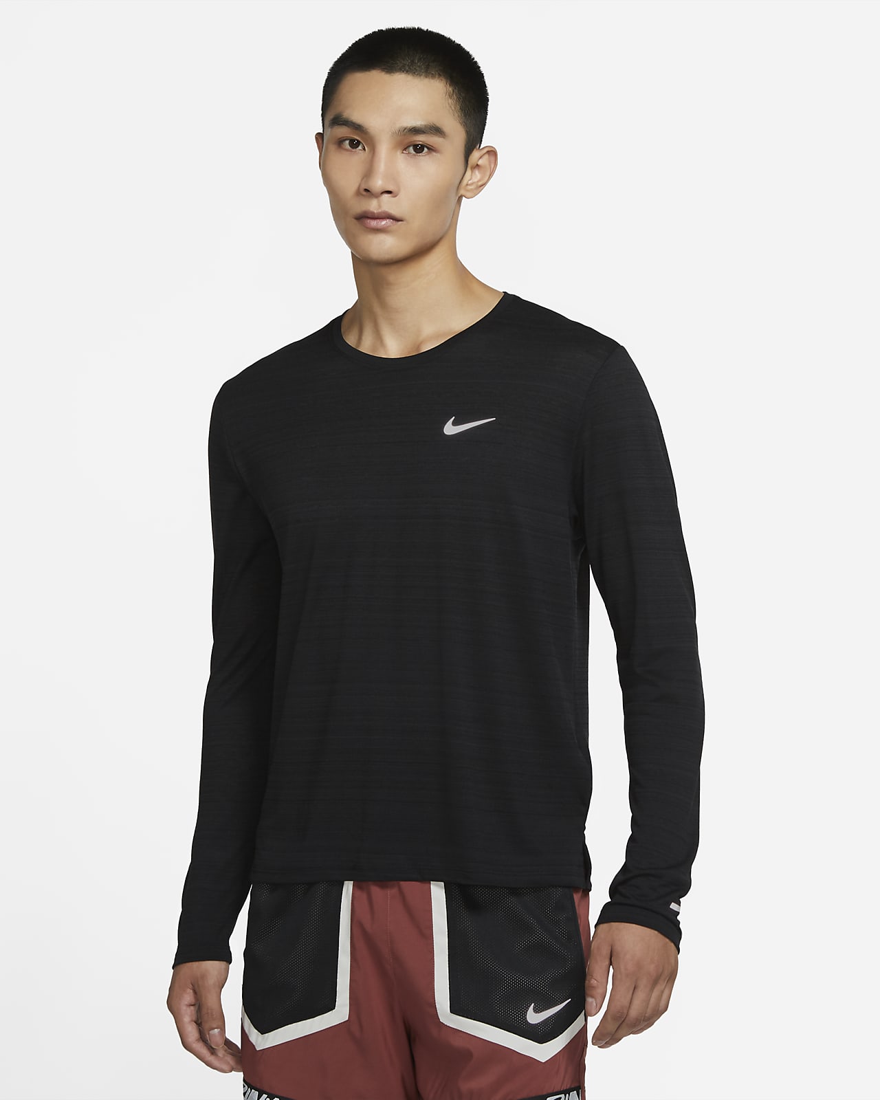 nike dri fit running shirt long sleeve