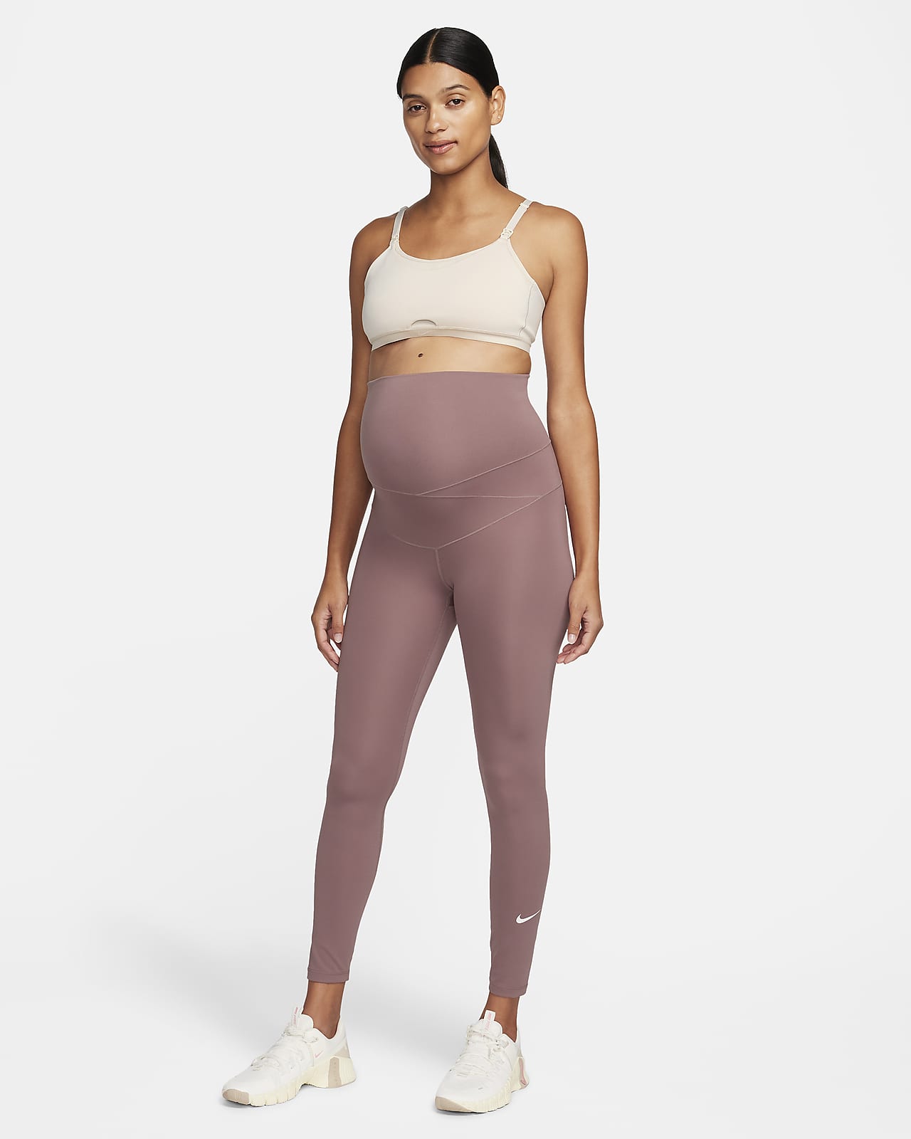 Nike One Women's High-Waisted Leggings (Maternity) (Small) Archaeo