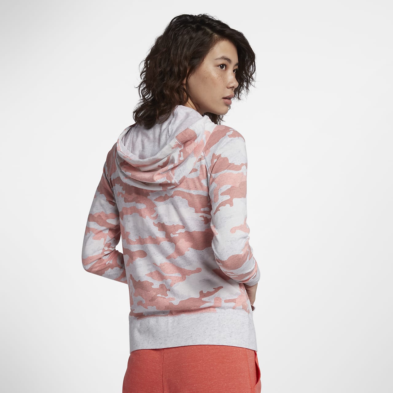 women's nike gym vintage lightweight camo hoodie