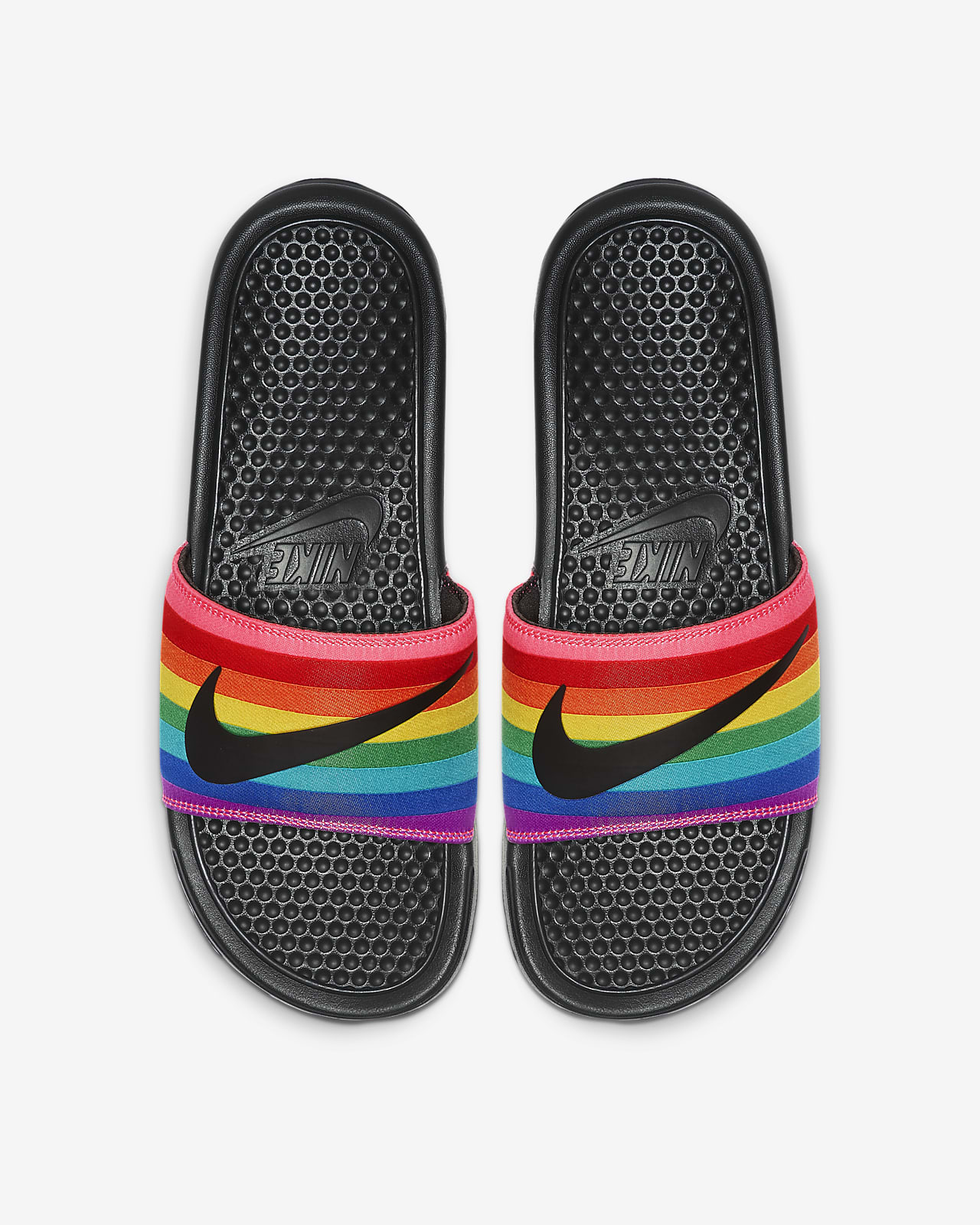 nike rainbow slippers online -