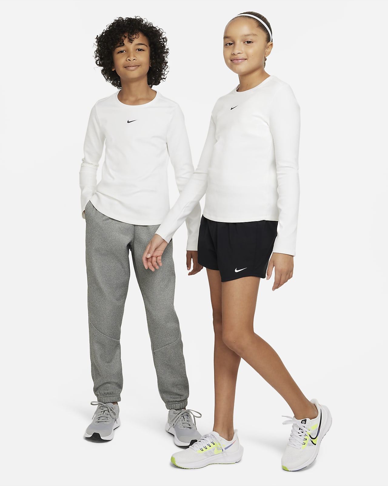 Langærmet One Therma-FIT-træningstrøje til større børn. Nike