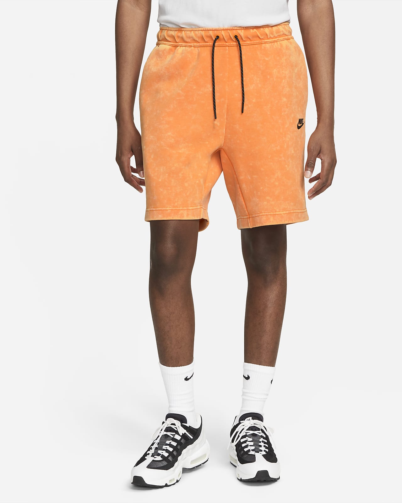 orange nike shorts with belt