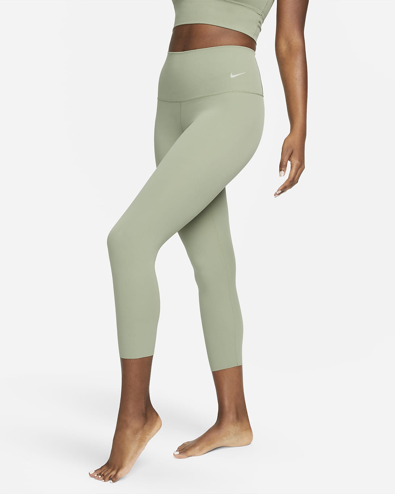 Leggings cropped de tiro alto de sujeci n suave para mujer Nike Zenvy