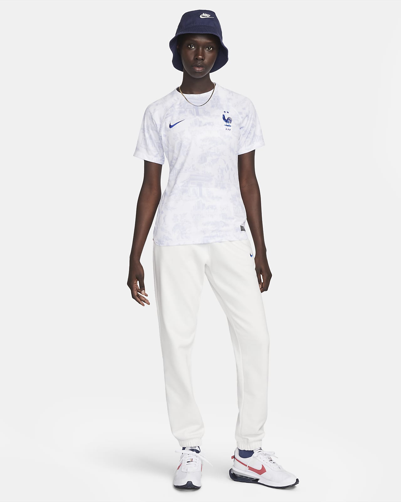 FFF 2022/23 Stadium Away Women's Nike Dri-FIT Football Shirt. Nike LU