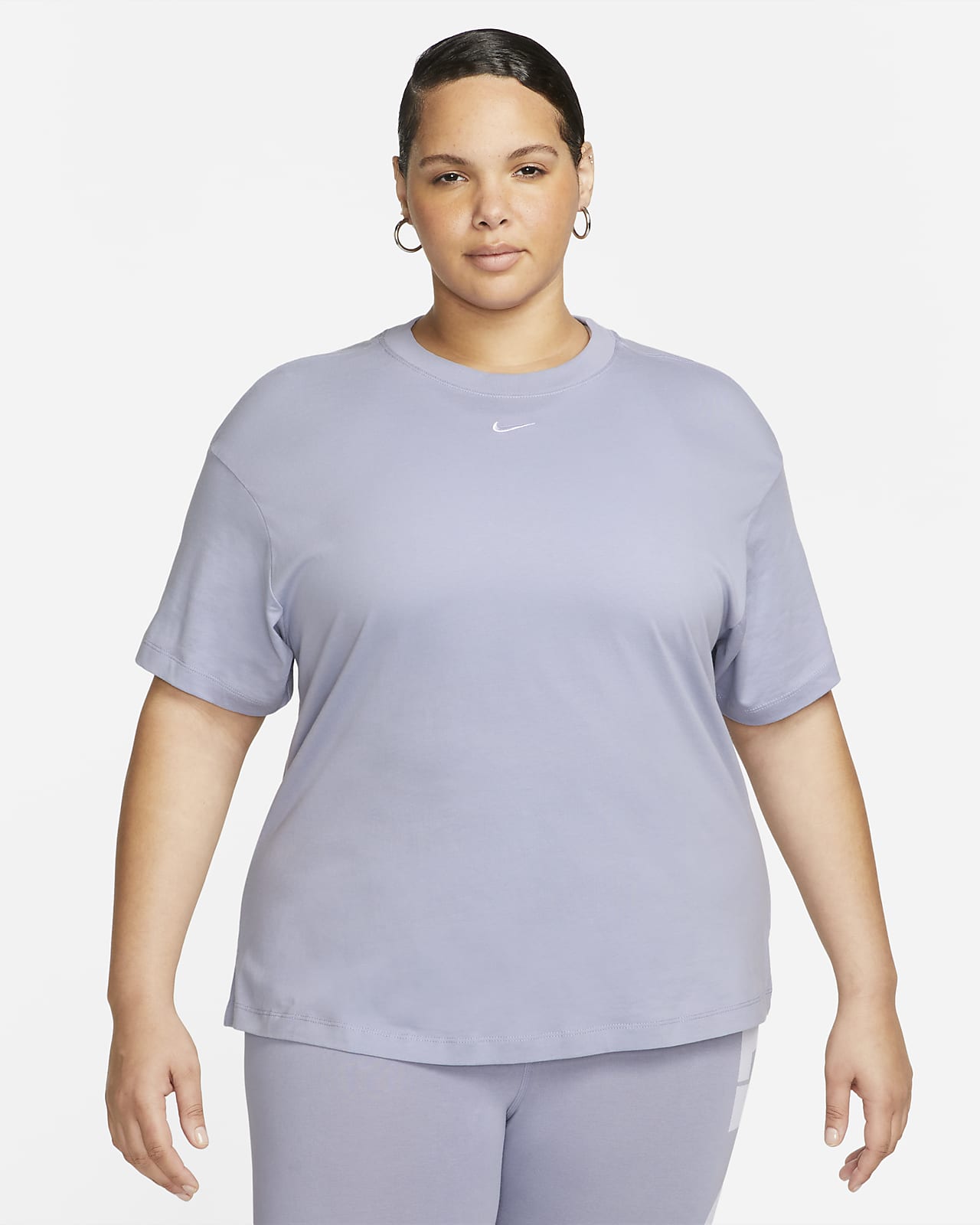 Camiseta de manga corta oversized para mujer Nike Essential grande).