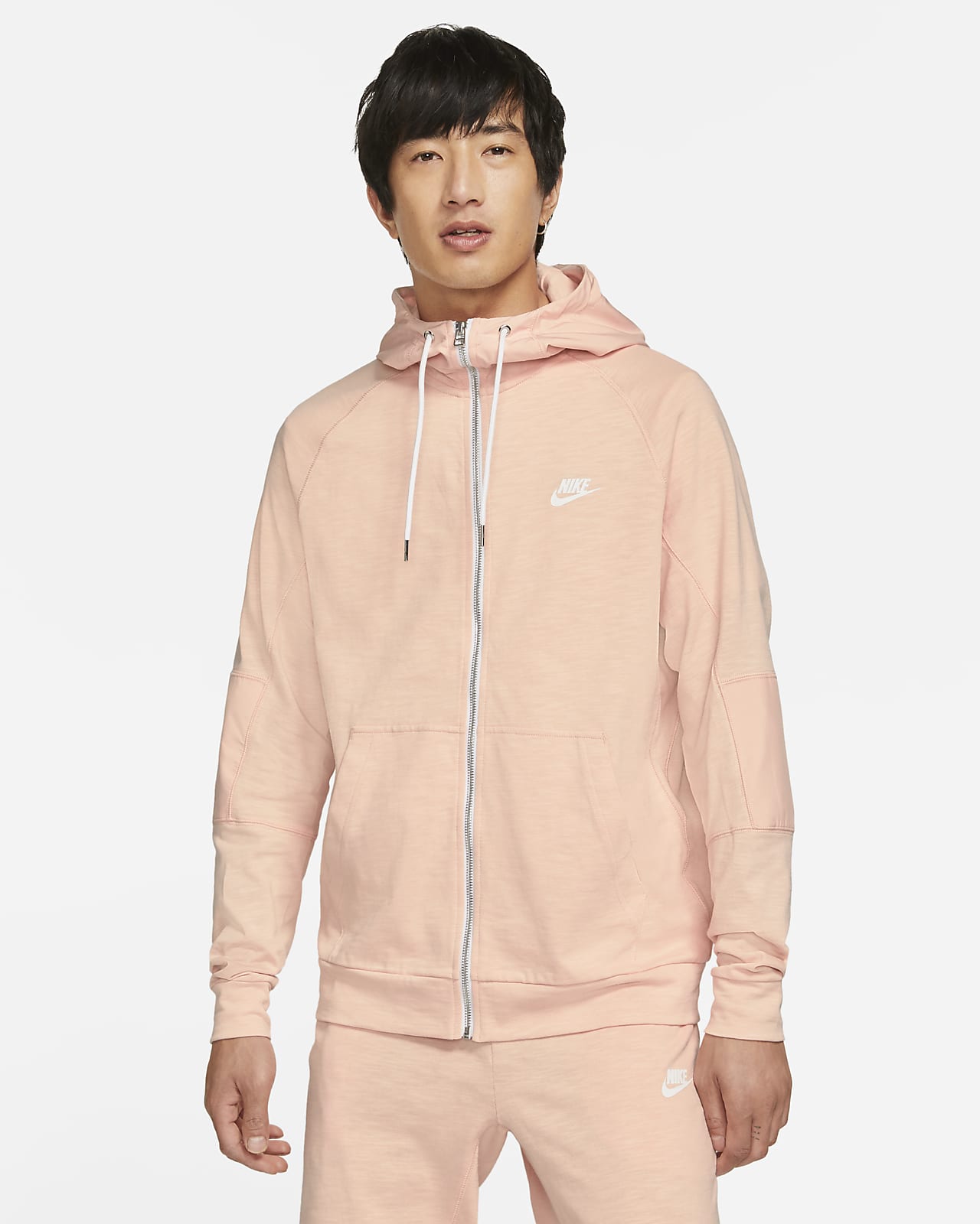 nike sportswear men's modern full zip hoodie