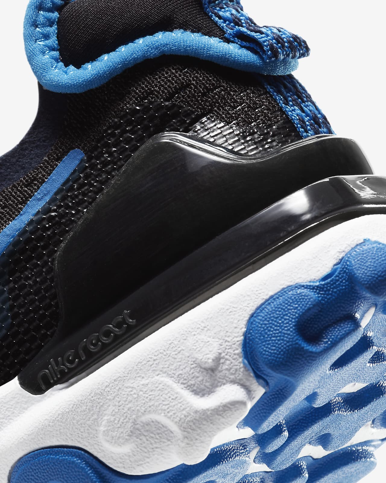 nike react noir et bleu