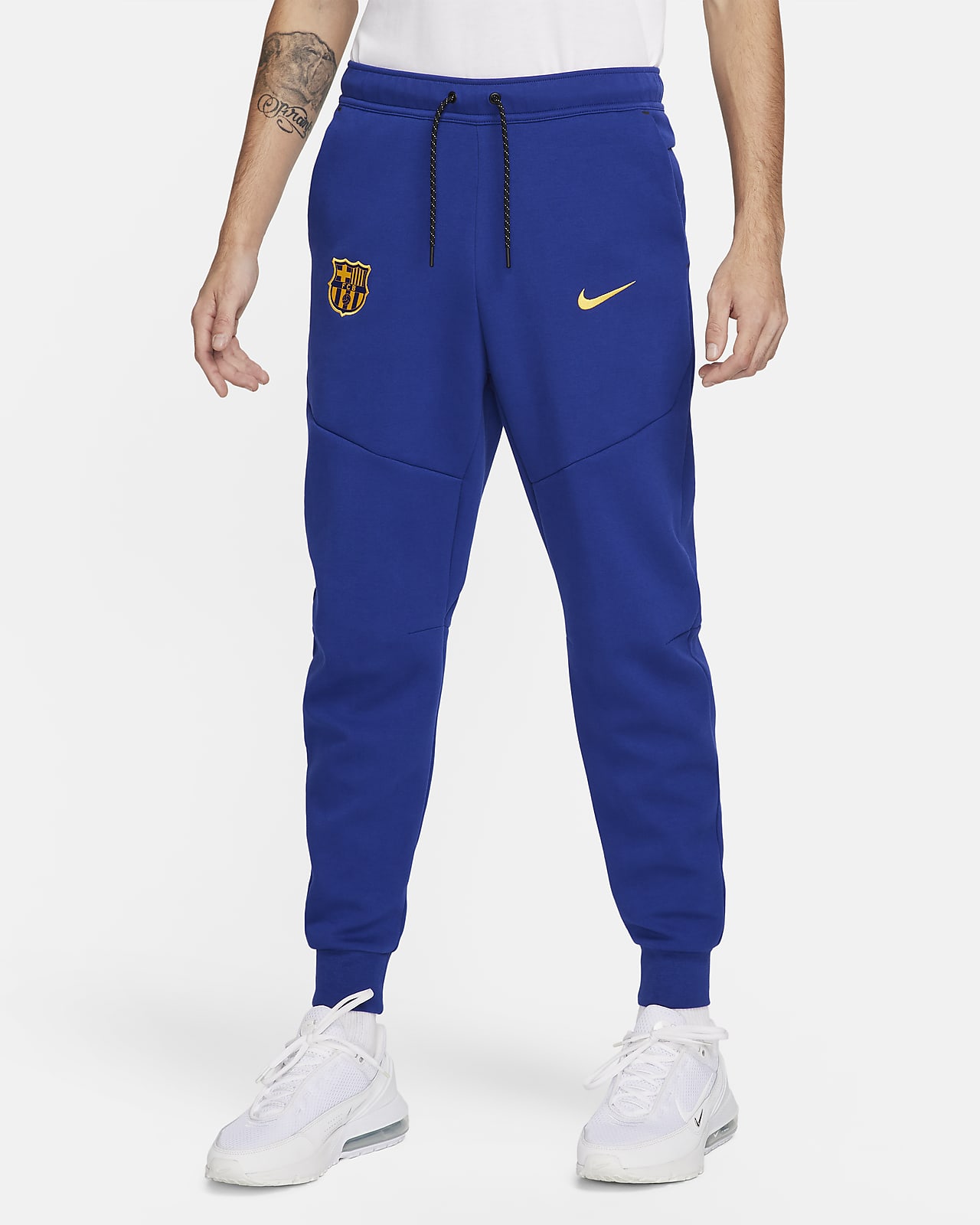 Ανδρικό ποδοσφαιρικό παντελόνι φόρμας Nike Μπαρτσελόνα Tech Fleece