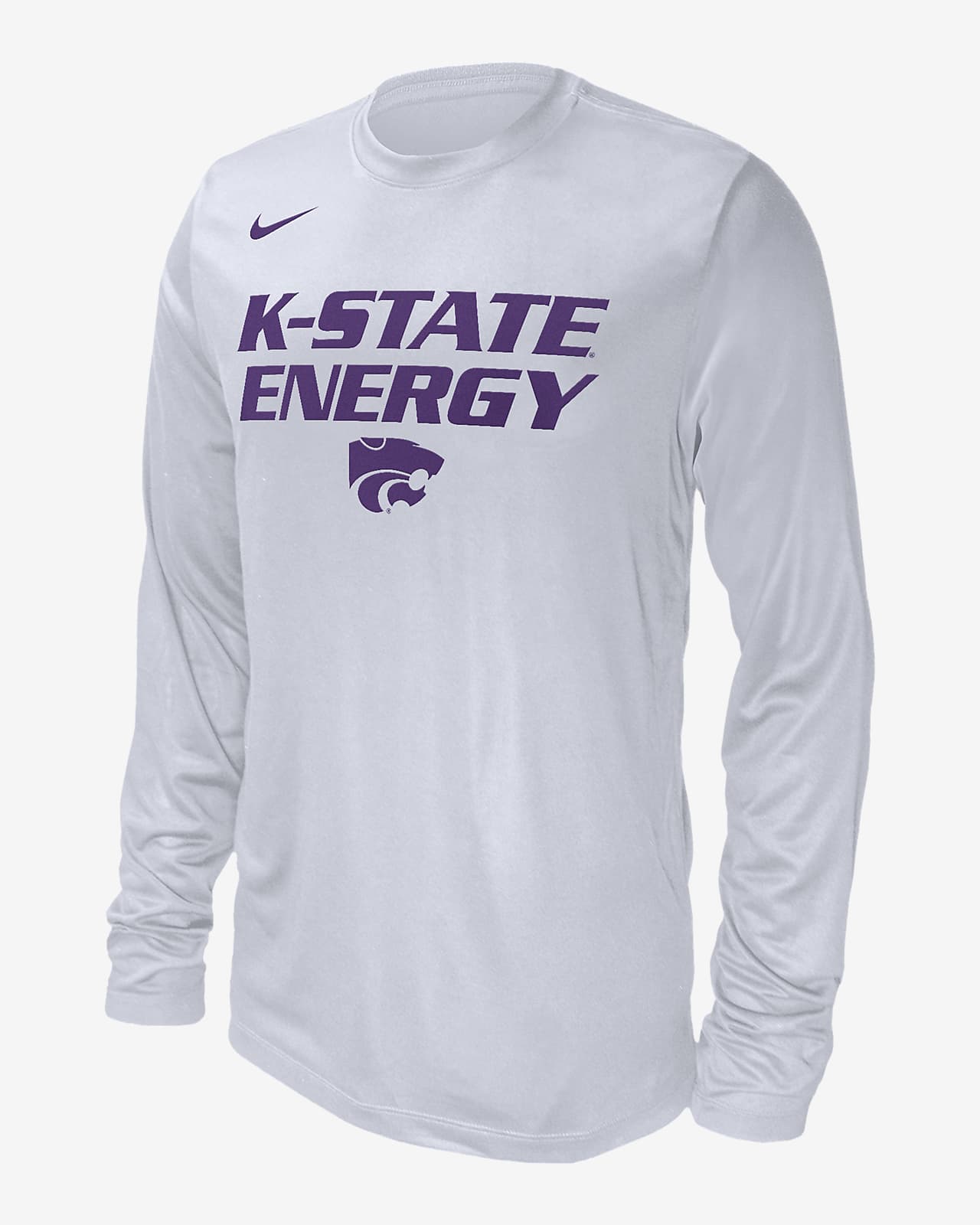 Playera de manga larga universitaria Nike para hombre Kansas State