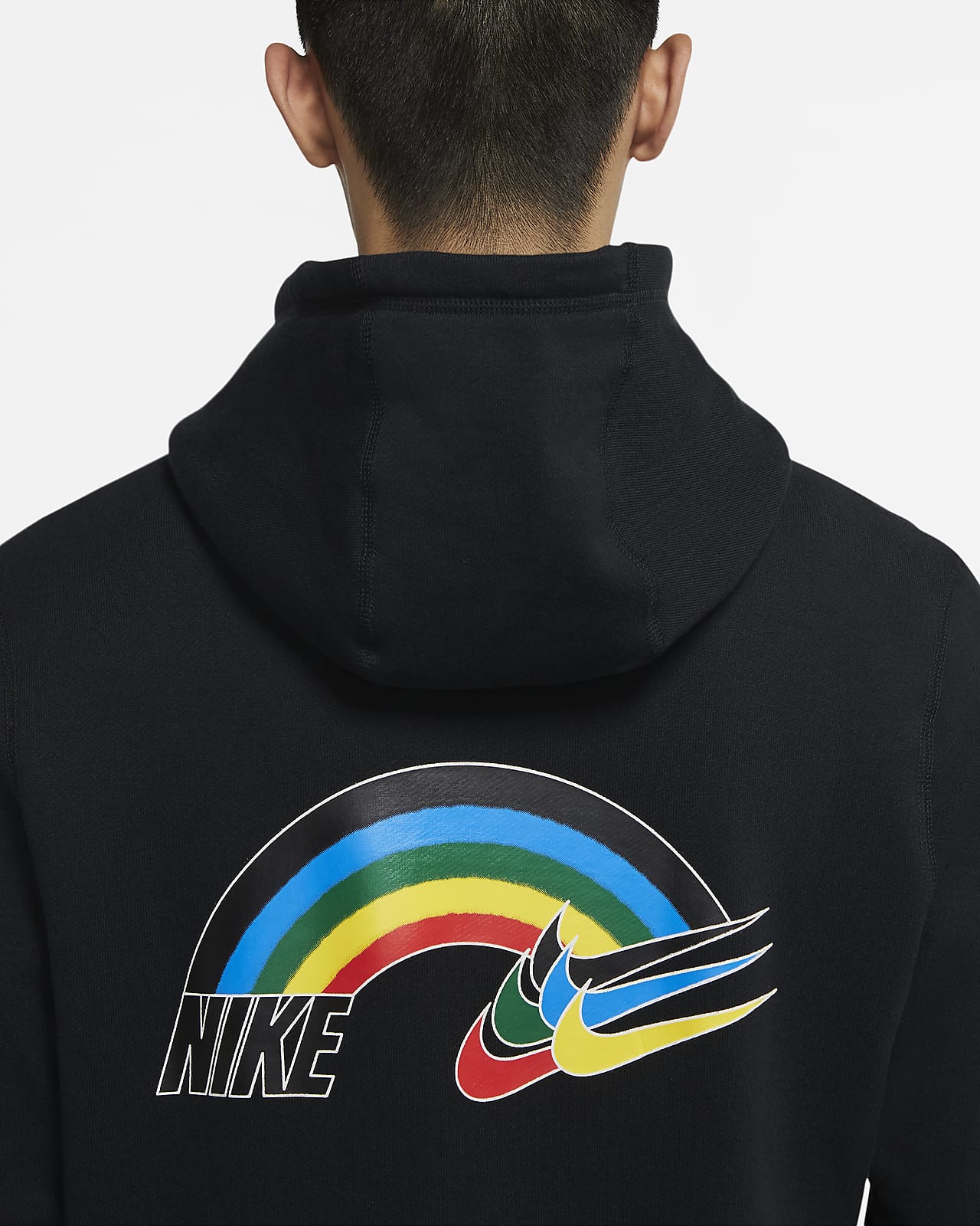 rainbow nike hoodie
