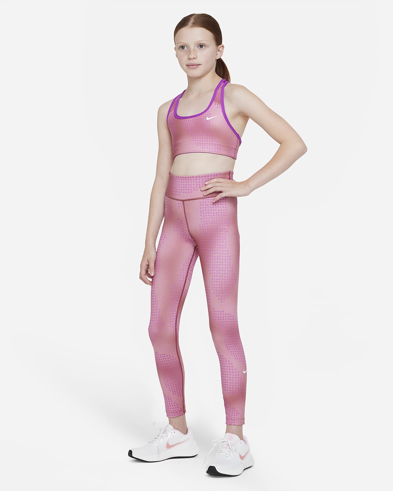 320 cotton leggings - Girls - Pink - Domyos - Decathlon-anthinhphatland.vn