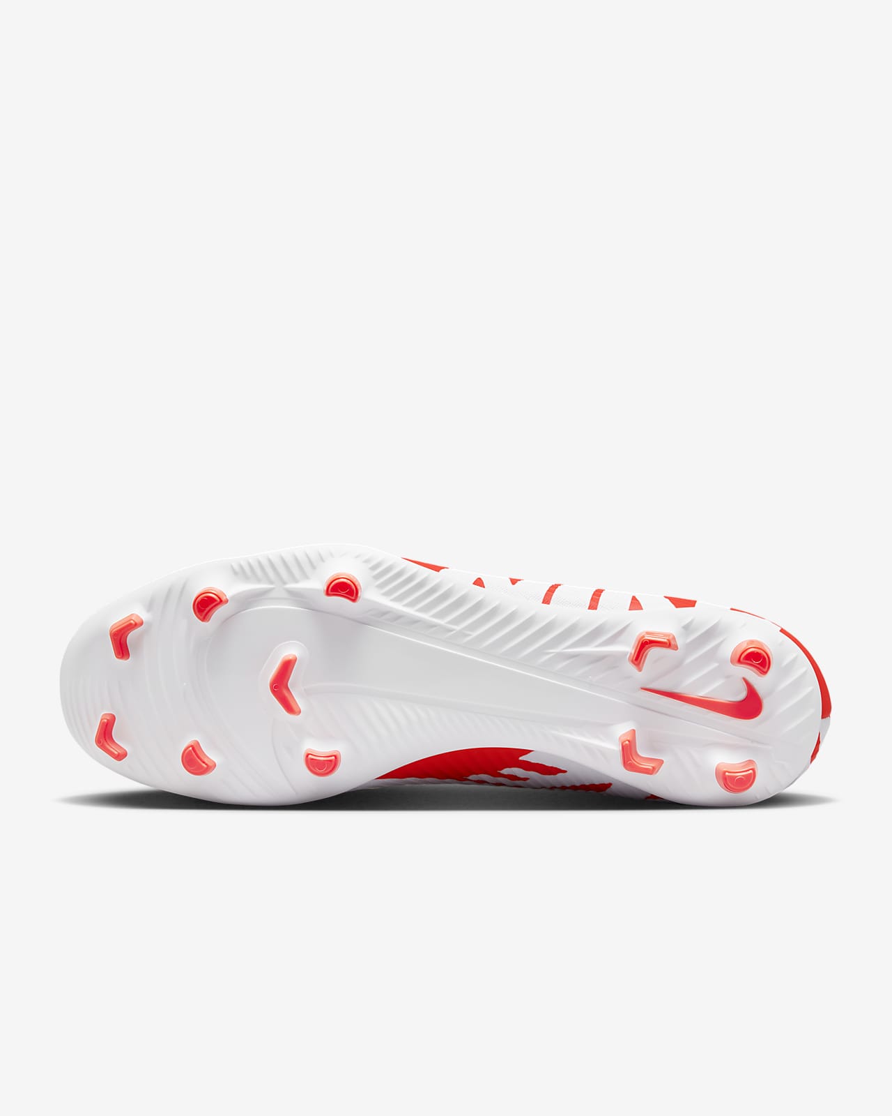 Nike Mercurial Superfly 9 Club FG Soccer Cleats - Red & White - 1 Each