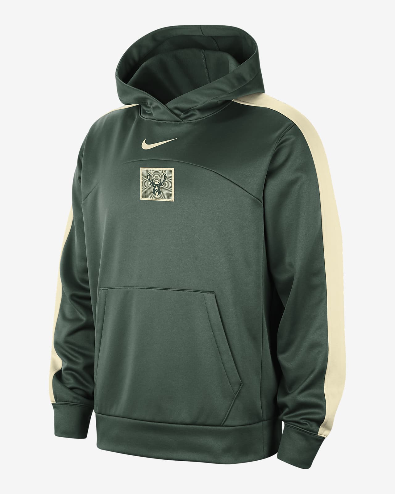 Milwaukee Bucks Starting 5 Nike Men's Therma-FIT NBA Pullover Hoodie in Green, Size: 3XL | FB4291-323