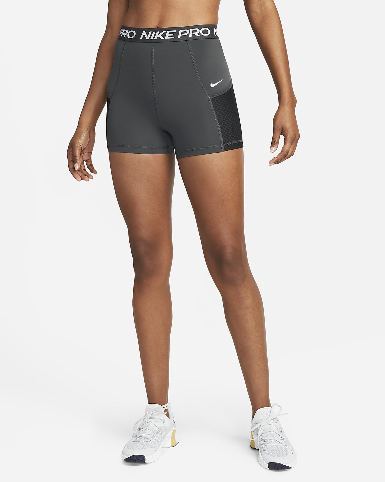 Shorts de con bolsillos de tiro alto de 8 cm mujer Nike Pro. Nike.com