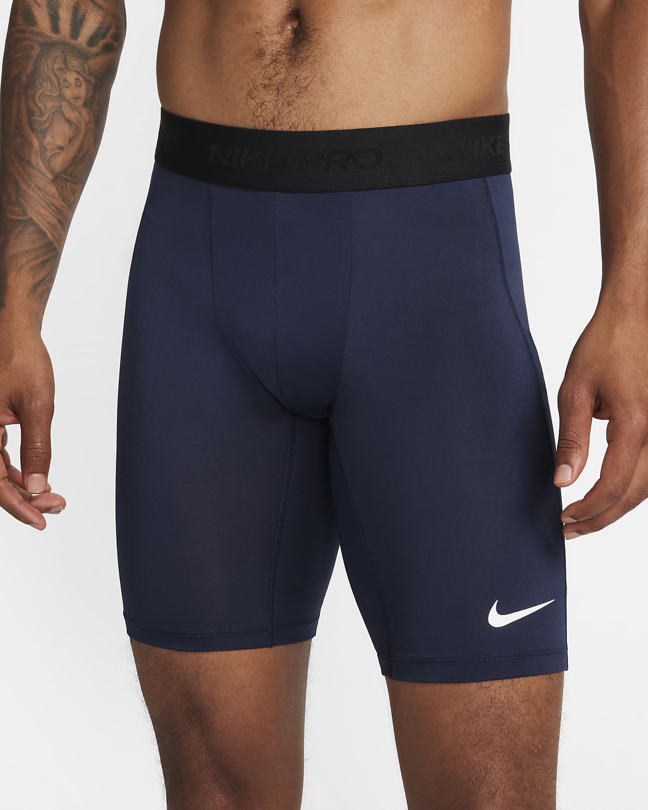 Nike Pro Men's Dri-Fit Shorts, XL, White