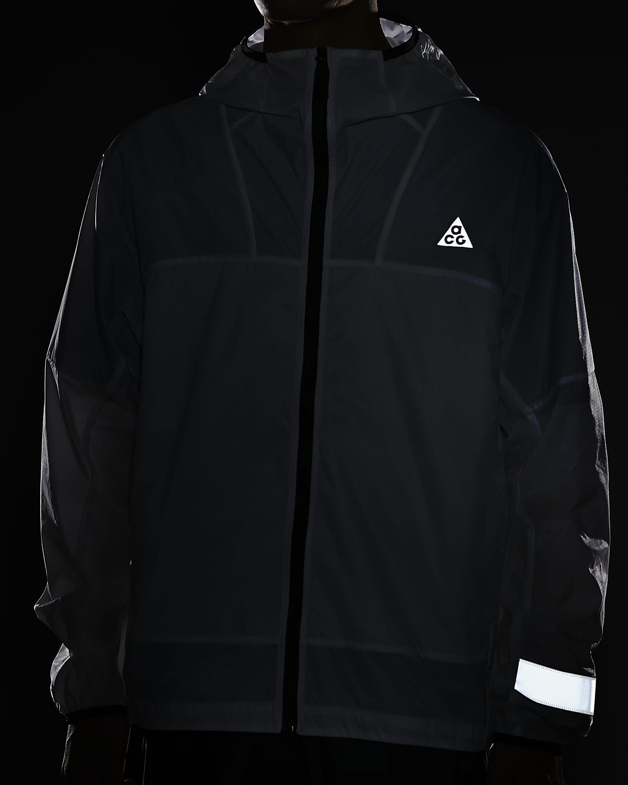 nike black spray jacket