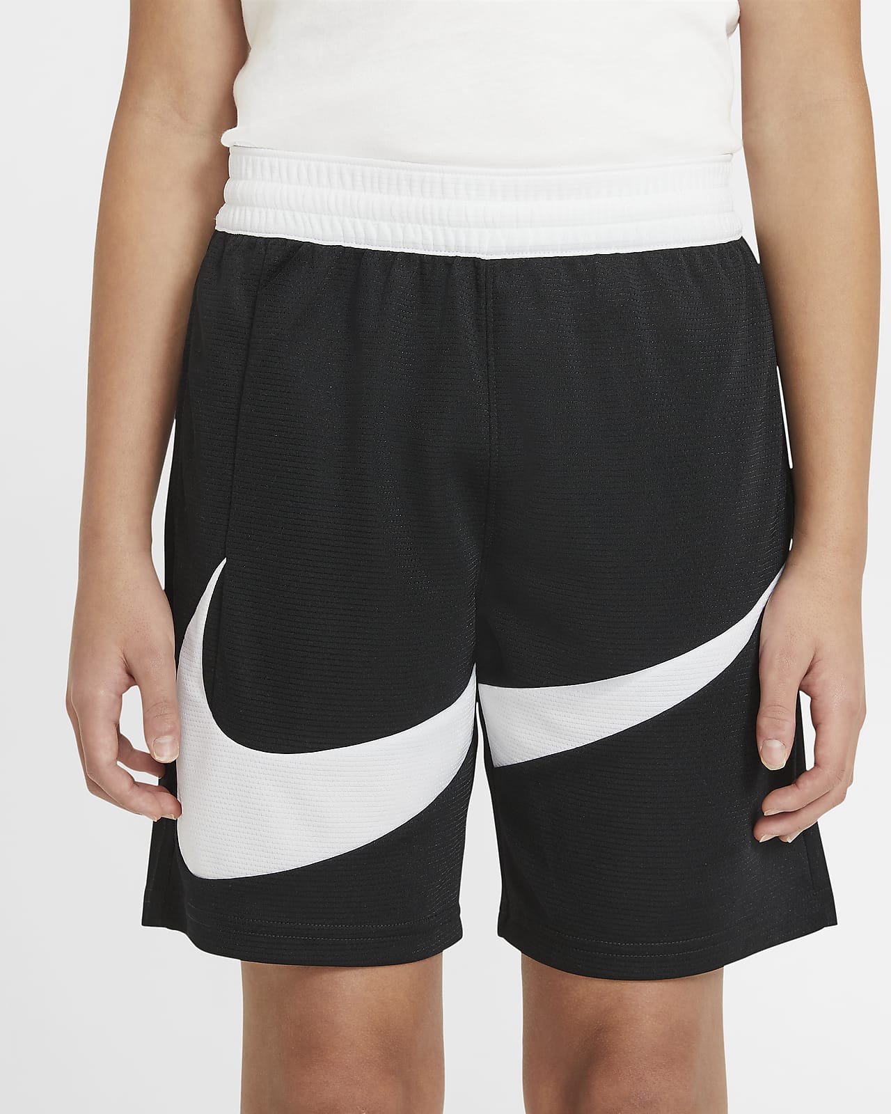 black and white nike dri fit shorts