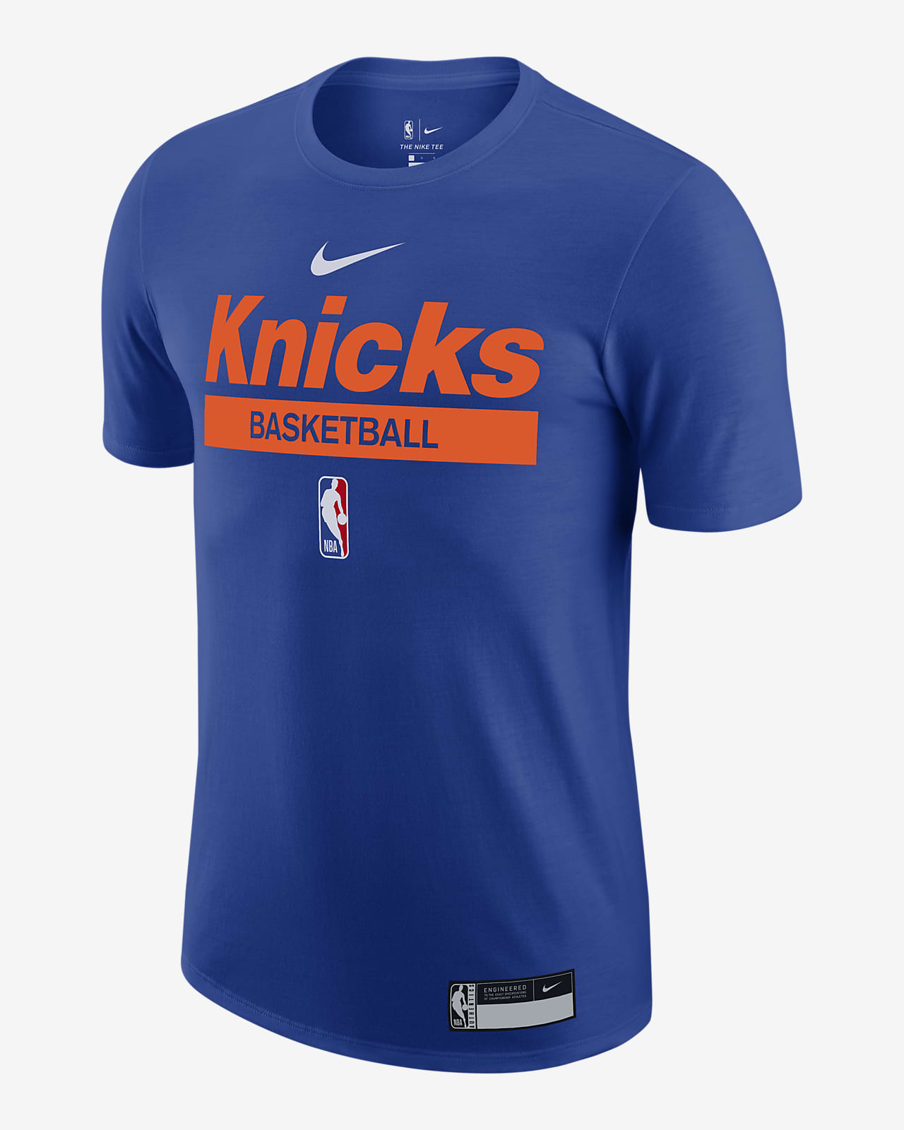 New York Knicks Men's Nike Dri-FIT NBA Practice T-Shirt. Nike LU