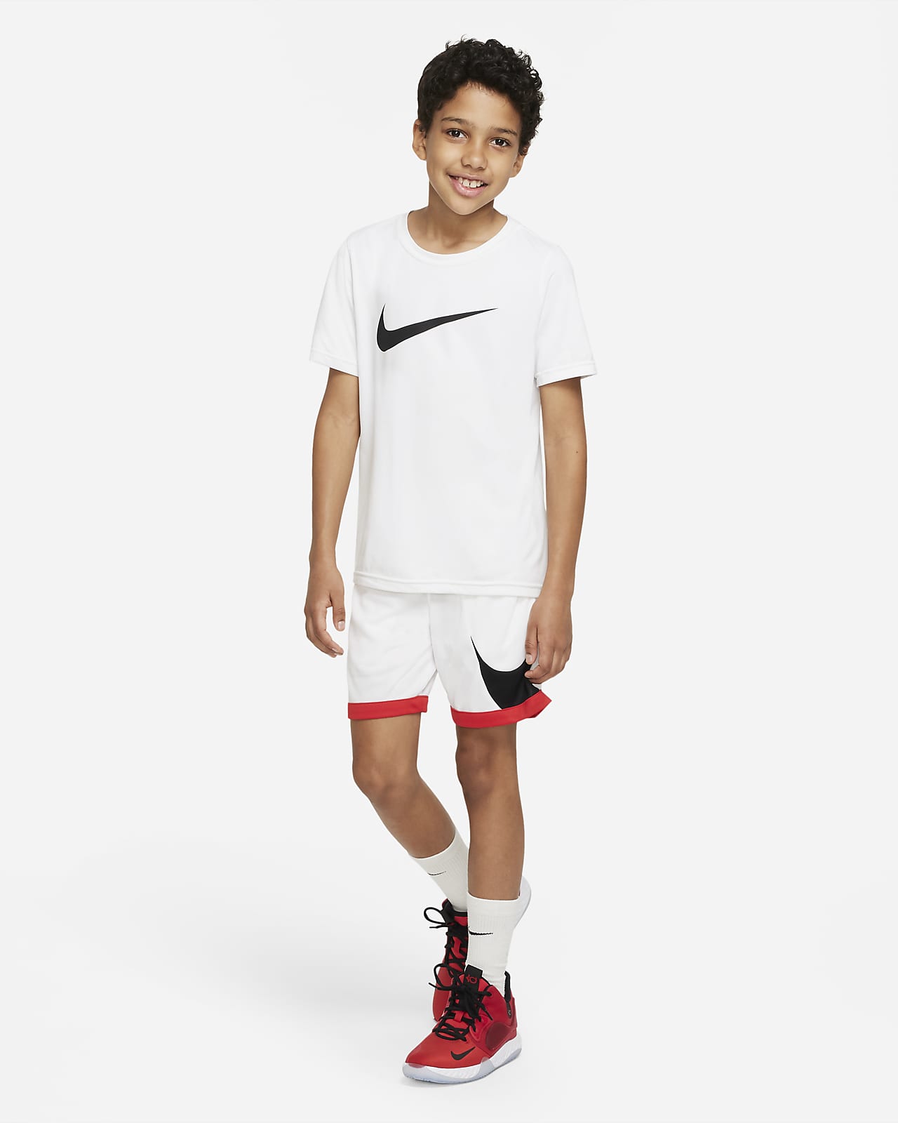 White nike sale shorts youth