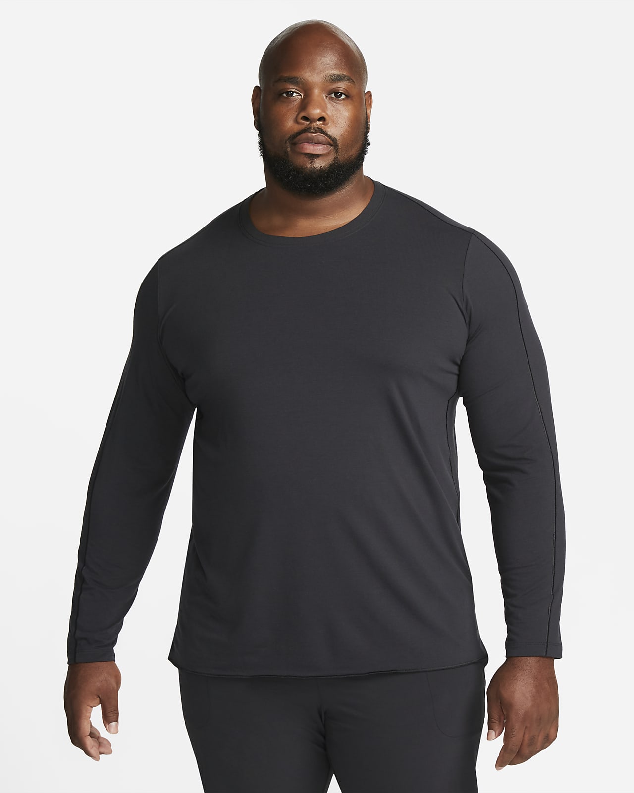 Nike Yoga Therma-Fit Graphic Long Sleeve T-Shirt Black