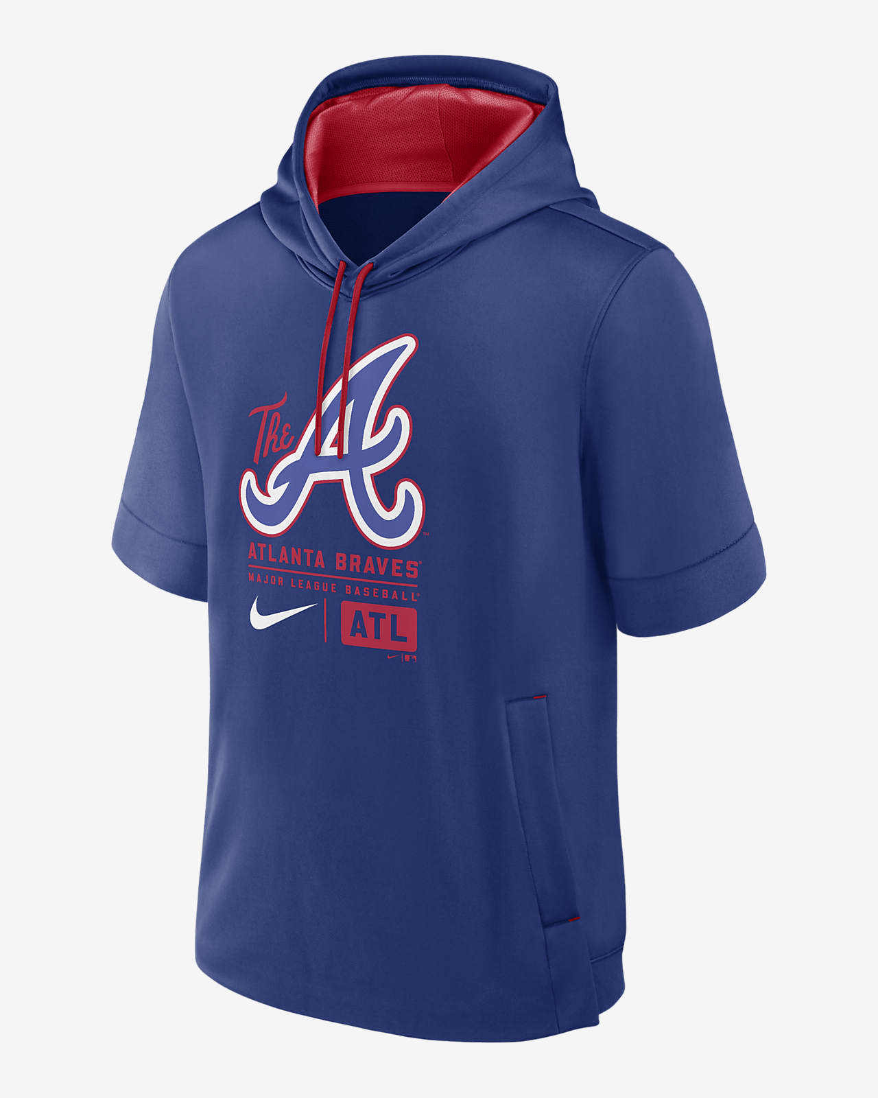 Atlanta Braves City Connect Men's Nike MLB Short-Sleeve Pullover Hoodie