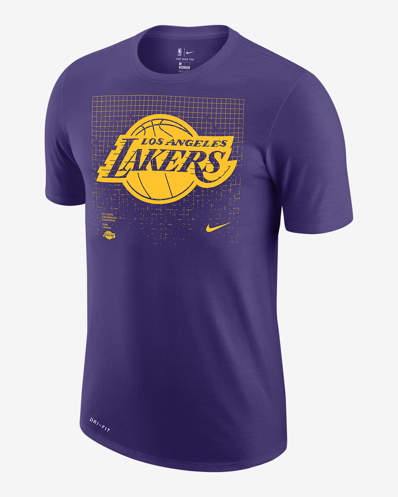 Los Angeles Lakers Logo Grid Men's Nike Dri-FIT NBA T-Shirt