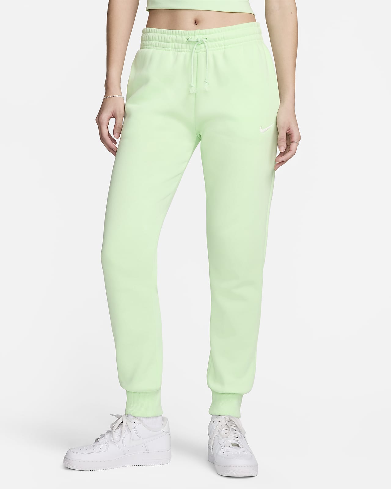 Nike Sportswear Phoenix Fleece-sweatpants med mellemhøj talje til kvinder